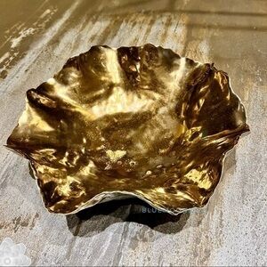 JAMIE YOUNG Large Antique Gold Peony Bowl NEW